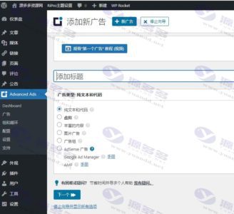 WordPress广告管理插件Advanced Ads Pro 1.15.3 中文汉化资源包插图2