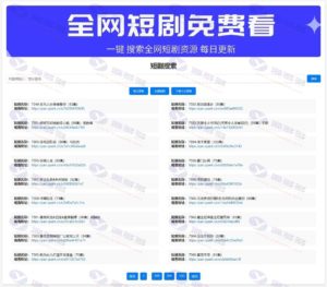 云卿短剧坞引流系统源码｜短剧搜索前端界面+开放式搜索API接口插图2